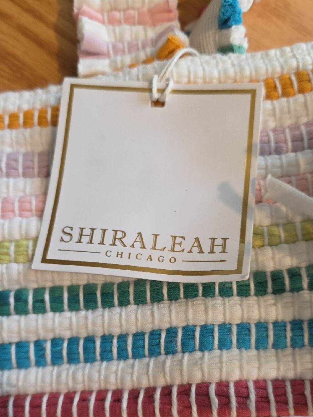 Shiraleah Chicago Striped Chiara Tote & Pouch - Picture 2 of 9